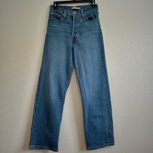 Levi ribcage straight jeans